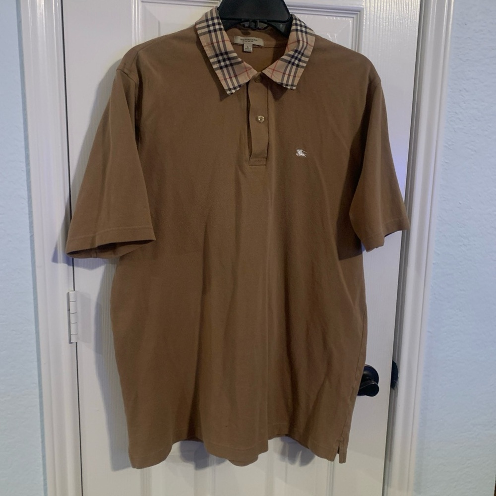 Burberry Nova Check Clay Men’s  Polo Shirt